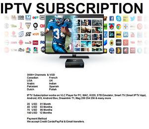 IPTV Subscription Works with and without BOX