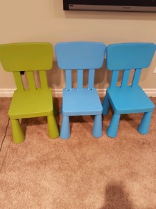 Ikea kids chairs x3