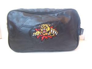 Moncton Wildcats Leather Toiletries Bag
