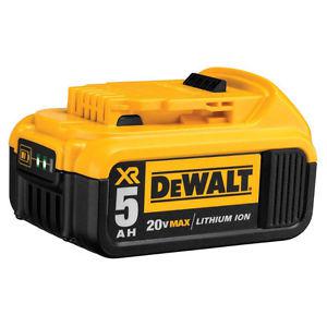 NEW! DeWALT 20V 5 AH Premium XR Battery With Fuel Gauge