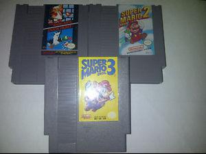 Nintendo Nes Games Super Mario Bros 1,2, and 3 ! Just $70!