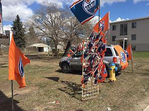 Oilers Car Flags