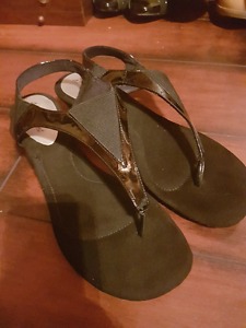 Strappy black sandals
