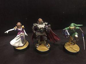Zelda, Ganondorf, Link (super smash bros.) amiibos