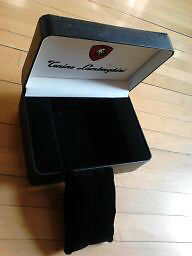 leather bound Tonino Lamborghini watch case