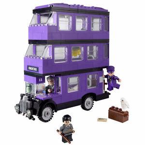lego harry potter knight bus  with minifigures retired