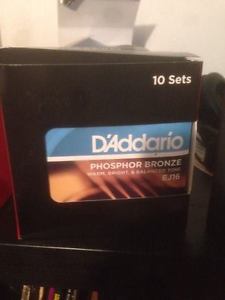 10 sets of acoustic strings
