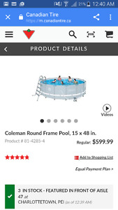 15' X 48" Coleman Pool