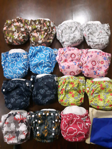 16 cloths diapers