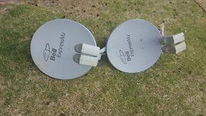 2 satelite dishes,,$10,eaxh