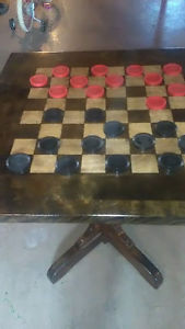 2'x2' checkerboard table