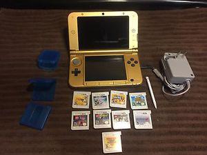 3ds xl Zelda edition with 9 games