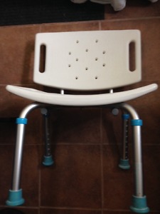 Adjustable Shower Chair & Toilet Seat Riser both $40 or