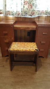 Antique Dresser with Bench