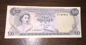  Bahamas $10 Dollar Note