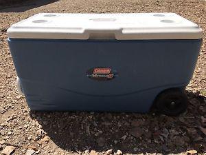 Coleman stove and cooler