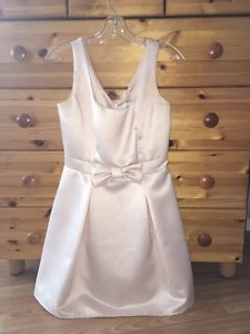 Cute Pink Satin Party Dress