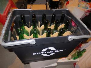 Empty Wine Bottles (70+) and "Bottle Bin"