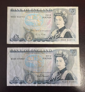  England 5 Pound notes