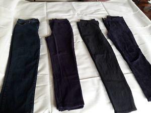FOUR pairs of designer jeans! Like NEW! Size 12!