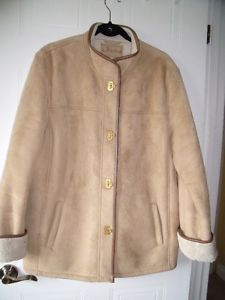 Faux Suede Winter Jacket - Size XL
