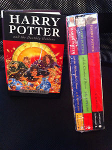 Harry Potter Unopened Set of Three Books + Deathly Hallows