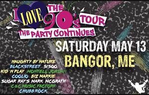I love the 90's tour!! May 13th. 3 tickets