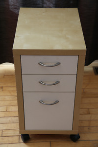 Ikea filing cabinet with removable wheels