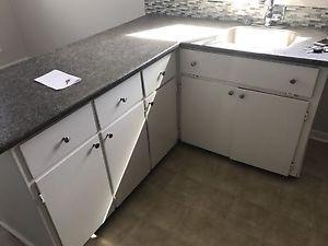 Kitchen Cabinets at Counter Top with sink