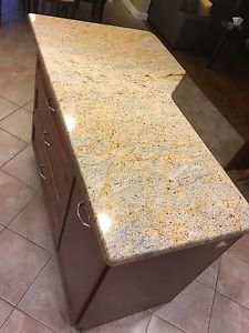 Kitchen Island - granite countertop