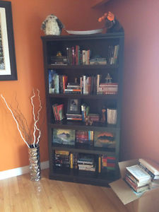 Large wooden bookshelf