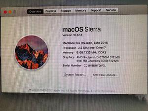 MacBook Pro Core i7 15" Late 