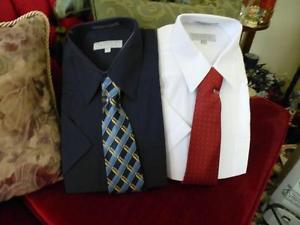 Men's Short-sleeved shirts with tie