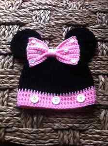 Mickey Mouse and Minnie Mouse Crochet Hats