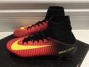 NIKE Mercurial socked cleats - youths size 5