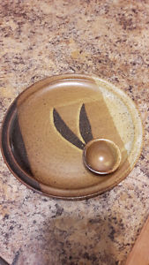 Pottery Appetizer Plates- For Dip and Snacks