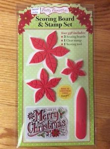 Pretty Poinsettias Scoring Board & Stamp Set