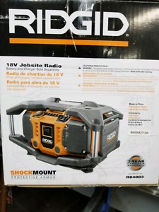 RIGID 18v jobsite radio