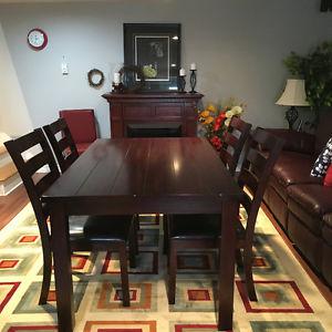 SOLID WOOD Dining Set with 4 chairs
