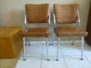Salmon Arm 2 retro, chrome kitchen chairs,  style