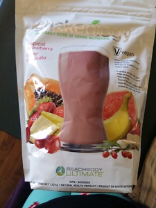 Sealed/unopened bag of Vegan Tropical Strawberry Shakeology