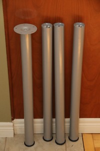 Set of 4 Ikea metal legs for desk/table