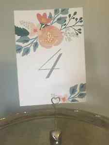 Silver Table Number Holders