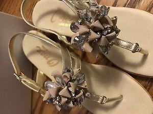 Size 7 Onex sandals with jewels
