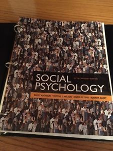 Social Psychology - 6th Canadian Edition