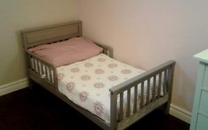 Toddler bed including crib size mattress for sale - $140