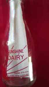 Vintage Sunshine Dairy Milk Bottle