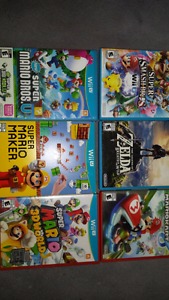 Wii U with 6 games