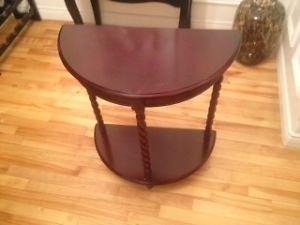 cherry coloured accent table