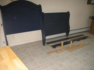 twin head and foot board and rails for sale